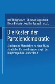 Cover von Die Kosten der Parteiendemokratie
