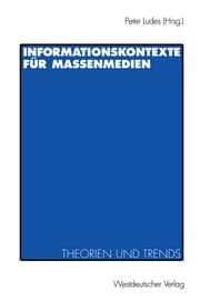 Cover von Informationskontexte für Massenmedien