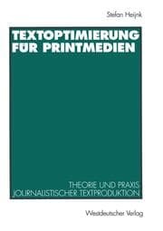 Cover von Textoptimierung für Printmedien