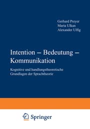 Cover von Intention Bedeutung Kommunikation