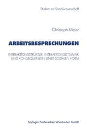 Cover von Arbeitsbesprechungen