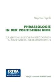 Cover von Phraseologie in der Politischen Rede