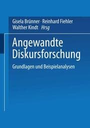 Cover von Angewandte Diskursforschung 1