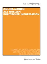 Cover von Online-Medien als Quellen politischer Information
