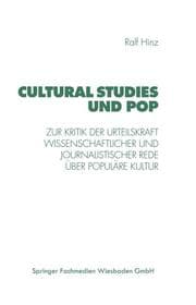 Cover von Cultural Studies und Pop