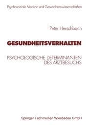 Cover von Gesundheitsverhalten