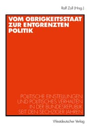 Cover von Vom Obrigkeitsstaat zur entgrenzten Politik