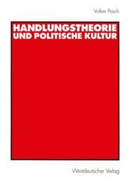 Cover von Handlungstheorie und Politische Kultur