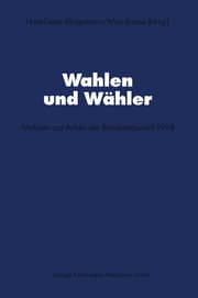 Cover von Wahlen und Wähler