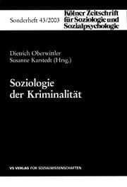 Cover von Soziologie der Kriminalität