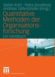 Cover von Quanitative Methoden der Organisationsforschung