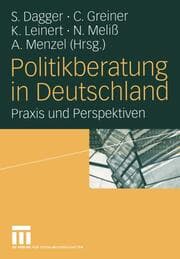 Cover von Politikberatung in Deutschland