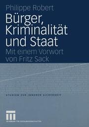 Cover von Bürger, Kriminalität und Staat