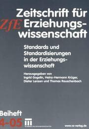 Cover von Standards und Standardisierungen in der Erziehungswissenschaft