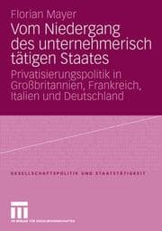 Cover von Vom Niedergang des unternehmerisch tätigen Staates