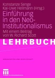 Cover von Einführung in den Neo-Institutionalismus