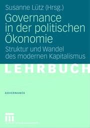 Cover von Governance in der politischen Ökonomie