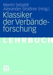 Cover von Klassiker der Verbändeforschung