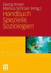 Cover von Handbuch Spezielle Soziologien