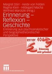 Cover von Erinnerung, Reflexion, Geschichte