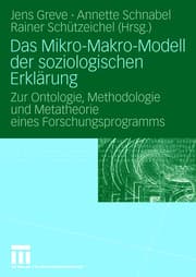 Cover von Das Mikro-Makro-Modell der soziologischen Erklärung