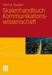 Cover von Skalenhandbuch Kommunikationswissenschaft