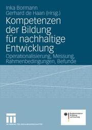 Cover von Kompetenzen der Bildung für nachhaltige Entwicklung