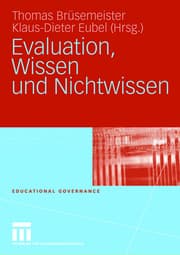 Cover von Evaluation, Wissen und Nichtwissen