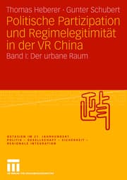 Cover von Politische Partizipation und Regimelegitimität in der VR China 1