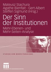 Cover von Der Sinn der Institutionen
