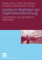 Cover von Handbuch Methoden der Organisationsforschung