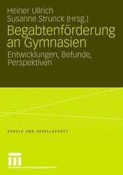 Cover von Begabtenförderung an Gymnasien