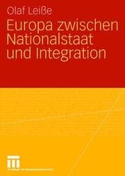 Cover von Europa zwischen Nationalstaat und Integration