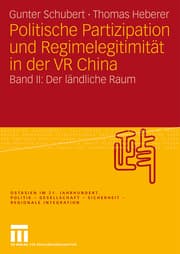 Cover von Politische Partizipation und Regimelegitimität in der VR China 2