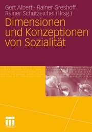 Cover von Dimensionen und Konzeptionen von Sozialität