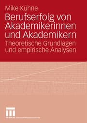Cover von Berufserfolg von Akademikerinnen und Akademikern