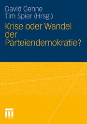 Cover von Krise oder Wandel der Parteiendemokratie?