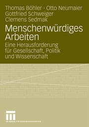 Cover von Menschenwürdiges Arbeiten