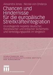 Cover von Chancen und Hindernisse für die europäische Streitkräfteintegration