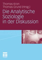 Cover von Die Analytische Soziologie in der Diskussion