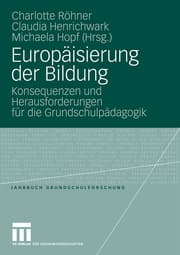 Cover von Europäisierung der Bildung