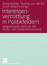 Cover von Interessenvermittlung in Politikfeldern