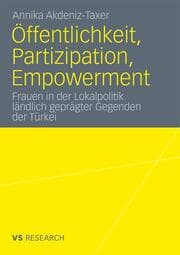 Cover von Öffentlchkeit, Partizipation, Empowerment