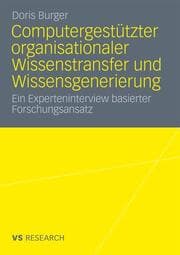 Cover von Computergestützter organisationaler Wissenstransfer und Wissensgenerierung