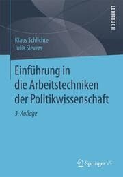 Cover von Einführung in die Arbeitstechniken der Politikwissenschaft