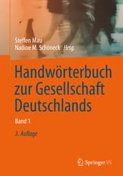 Cover von Handwörterbuch zur Gesellschaft Deutschlands