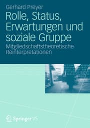 Cover von Rolle, Status, Erwartungen und soziale Gruppe