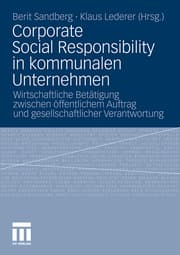 Cover von Corporate Social Responsibility in kommunalen Unternehmen