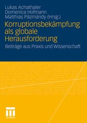 Cover von Korruptionsbekämpfung als globale Herausforderung