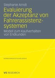 Cover von Evaluierung der Akzeptanz von Fahrerassistenzsystemen